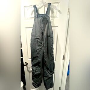 Boys Charcoal gray snow pant bibs